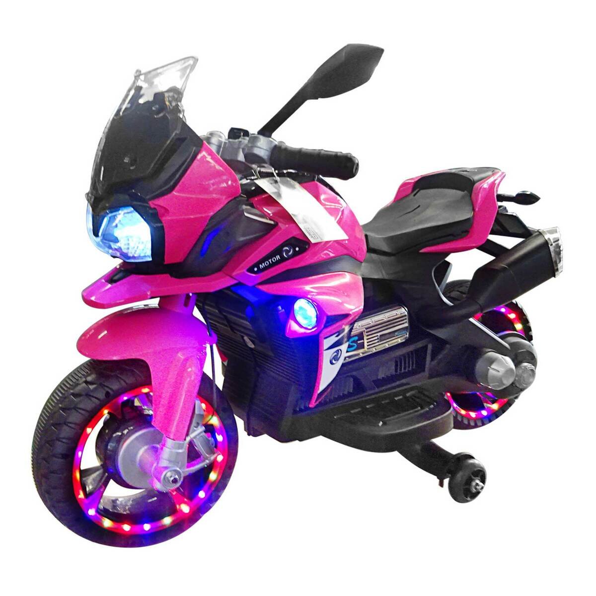 Skid Fusion Rechargeable Kids Motor Bike 3770068B Pink