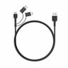 Aukey CB-BAL5 3 In 1 MFI Lightning Cable With Micro USB & USB C Cable(AKY-CCY16-3P-30W)