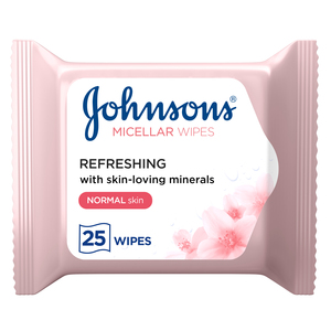 Johnson's Micellar Wipes Refreshing Normal Skin 25 pcs