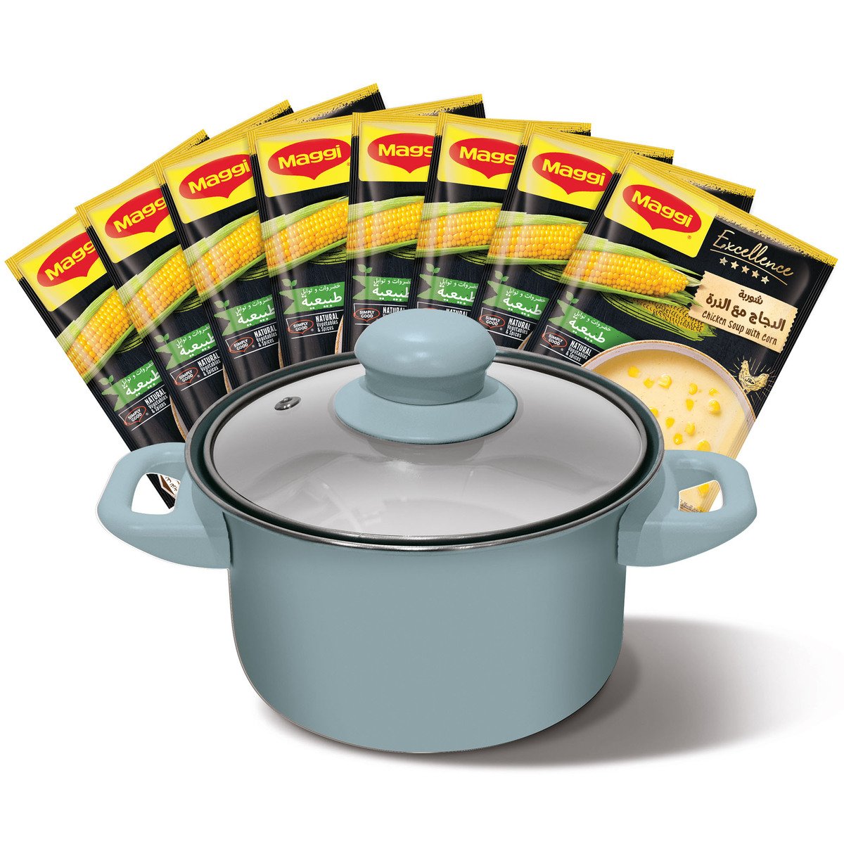 Maggi Excellence Chicken Soup With Corn 8 x 47 g + Offer
