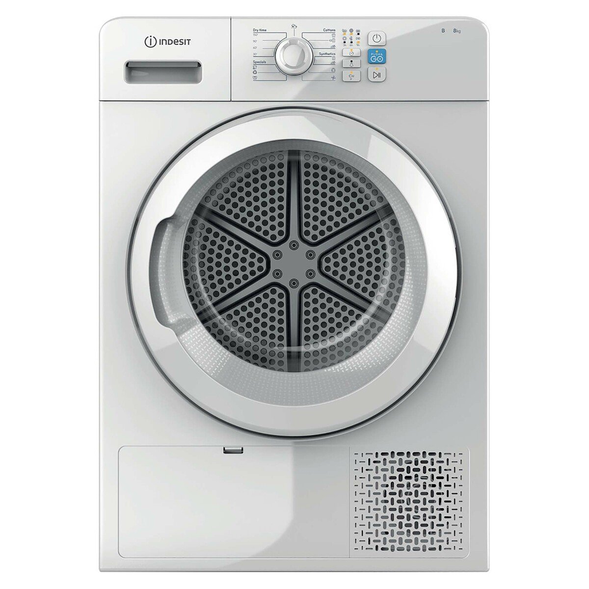 Buy Indesit Condenser Dryer YTCM08-8B 8KG Online at Best Price | Dryer | Lulu Kuwait in Kuwait