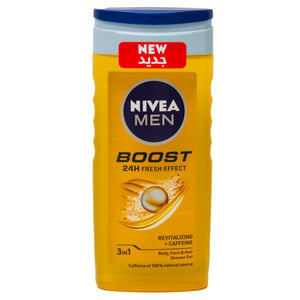 Nivea Men Shower Gel 3in1 Boost Revitalizing + Caffeine 250ml
