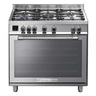 Tecnogas Superiore Ceramic Gas Cooker,Stainless Steel, 90x60, NG170XG5VC