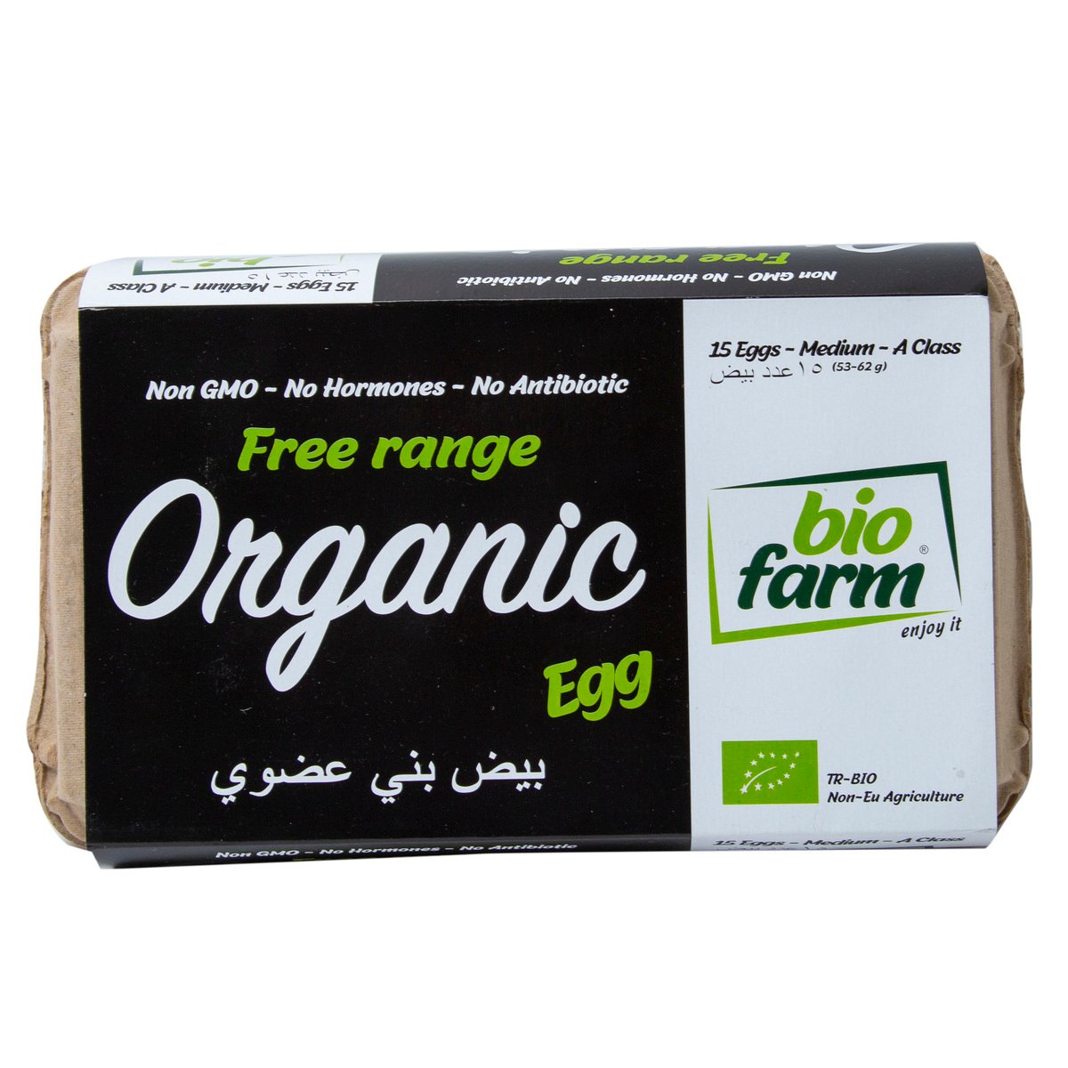 Bio Farm Free Range Organic Brown Egg Medium 15 pcs