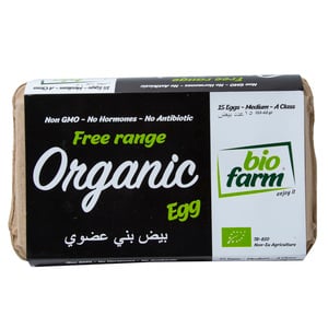 اشتري قم بشراء Bio Farm Free Range Organic Brown Egg Medium 15 pcs Online at Best Price من الموقع - من لولو هايبر ماركت Organic Eggs في الامارات