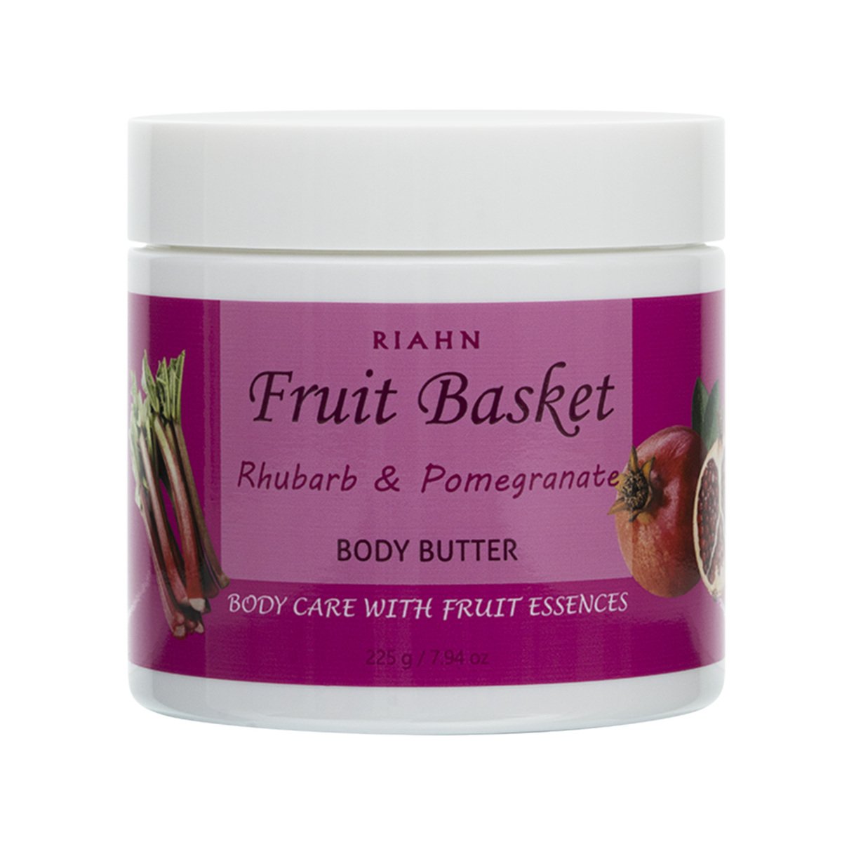 Riahn Fruit Basket Rhubarb & Pomegranate Body Butter Jar 225g