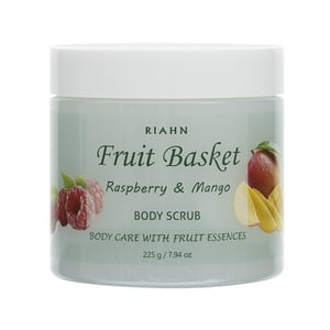 Riahn Fruit Basket Raspberry & Mango Body Scrub Jar 225g