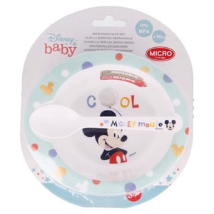 Baby Micro Bowl + Micro PP Spoon Toddler Set 13078 Cool Like Mickey