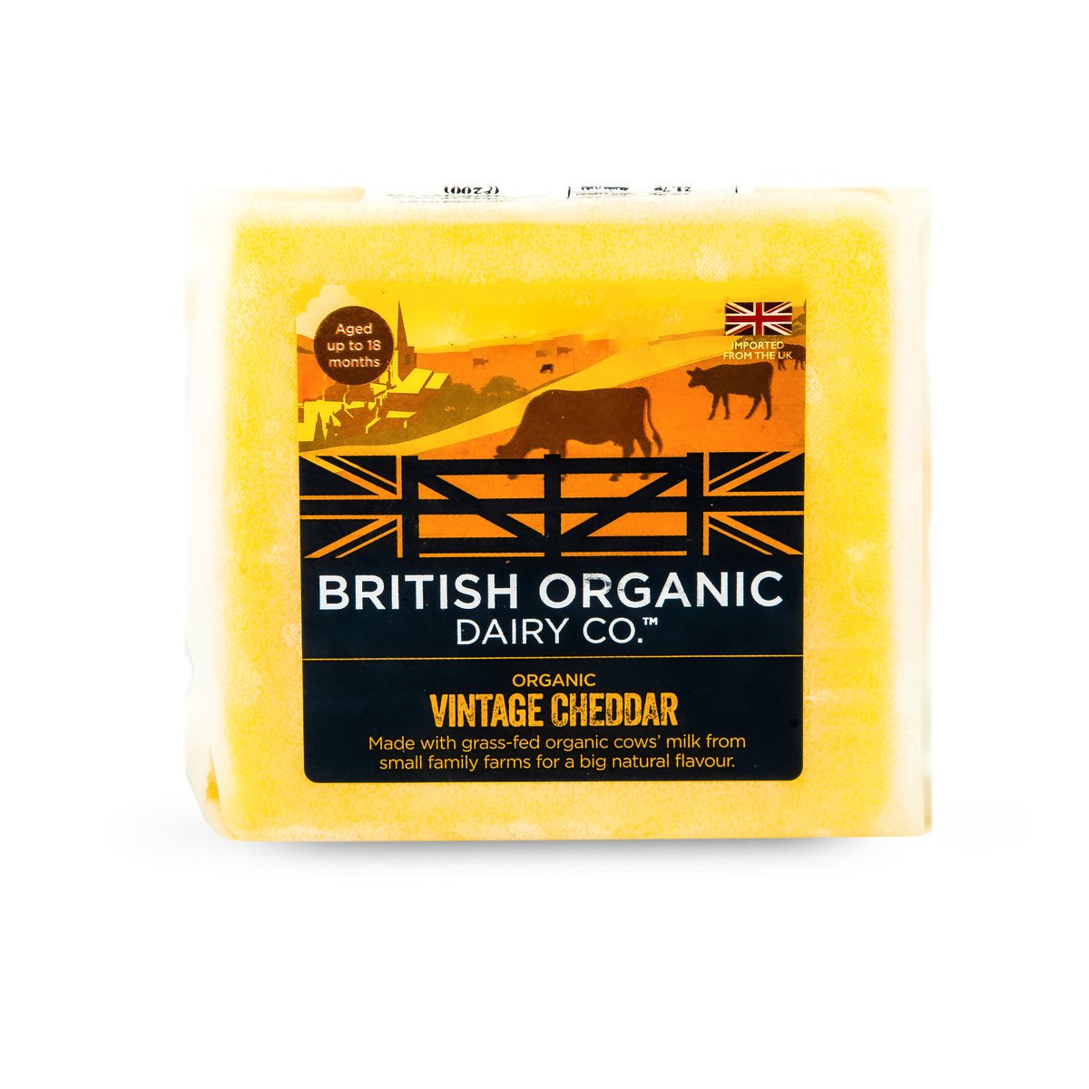British Organic Dairy Co. Organic Vintage Cheddar 200 g