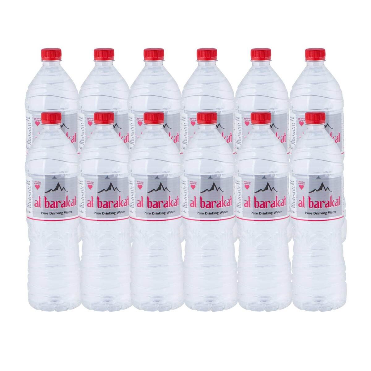 Al Barakat Pure Drinking Water 12 x 1.5 Litre
