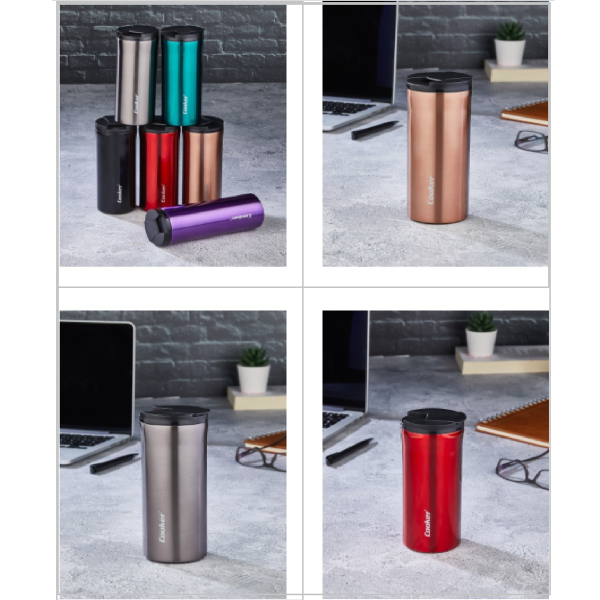 Cooker Stainless Steel Double Wall Thermos Mug 400ml 2041