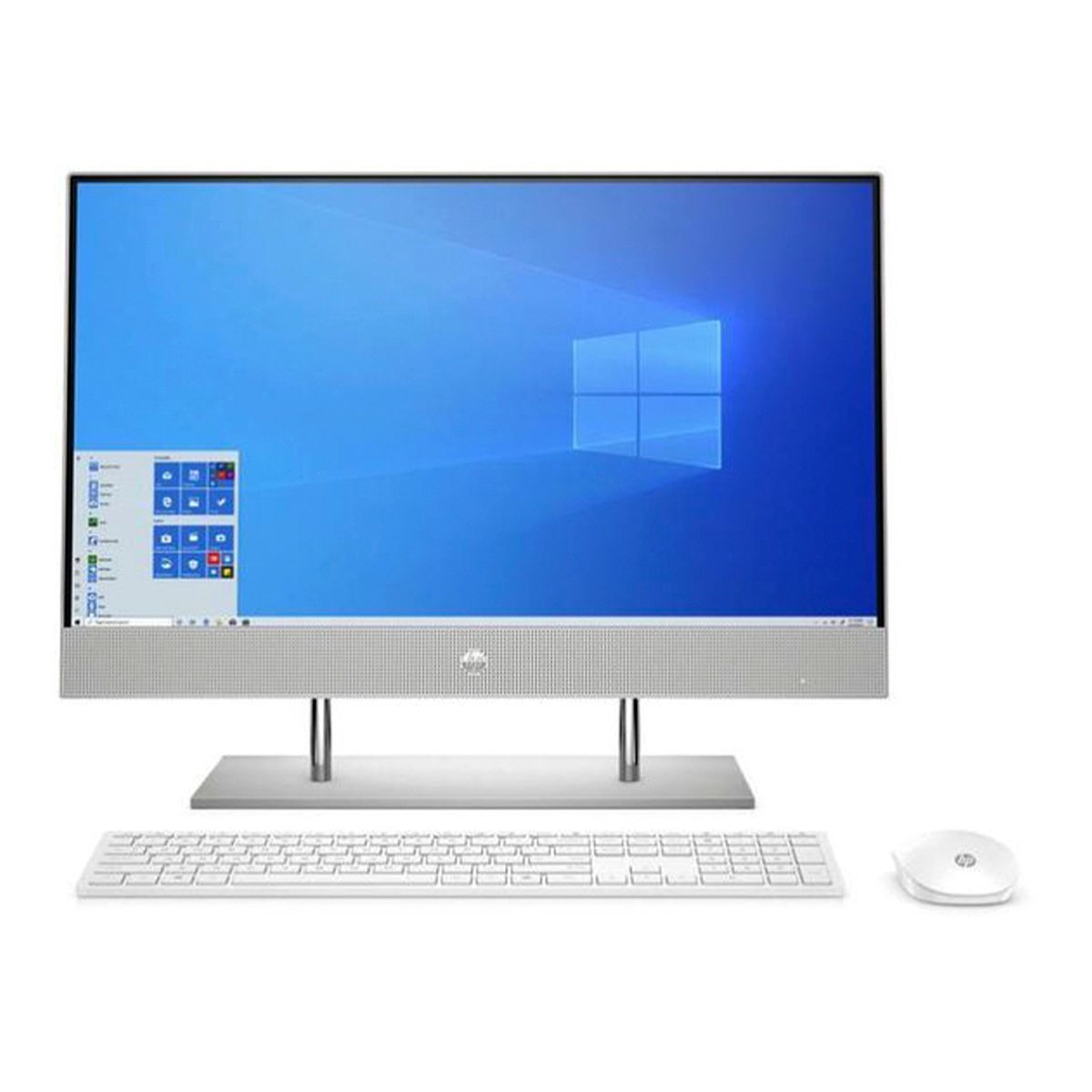 HP 24-DP001 All-in-One Pavilion Desktop(107J9EA#ABV),Core i5-1035G1,8GB,1TB HDD,256GB SSD,NVIDIA 2GB GDDR5, Windows 10,23.8 inch FHD,Silver
