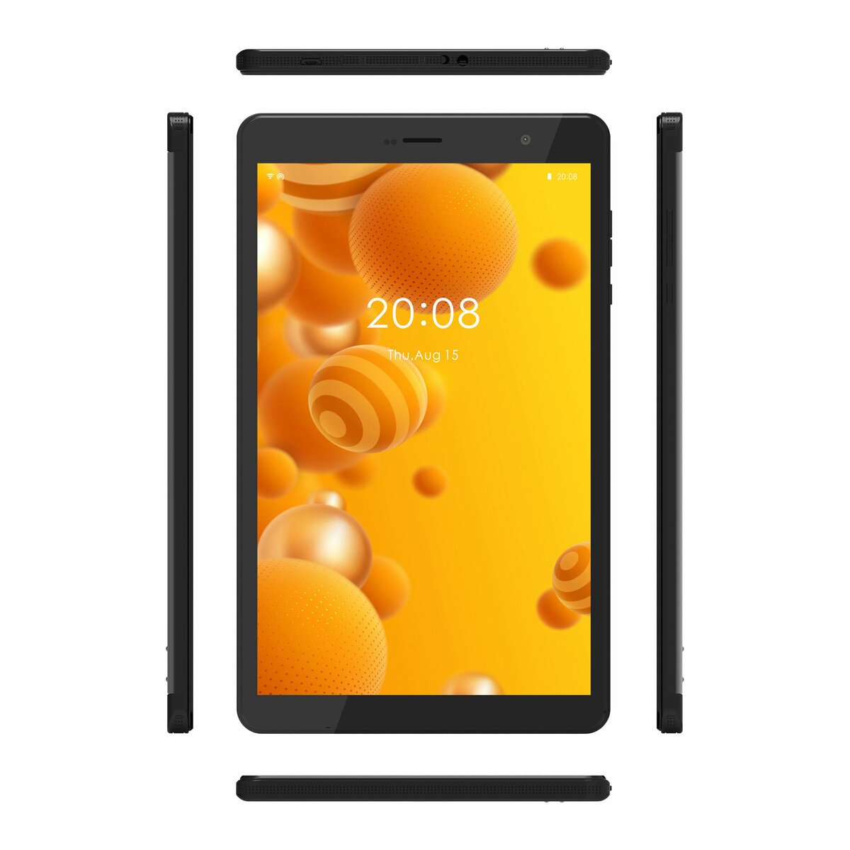 G-tab Tablet F8, 4G, Quad-Core, 2GB RAM, 16GB Memory, 8 inches Display, Android 10.0 Go, Black