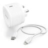 Hama Wall Charger + Type C to Lightning Cable 73210583
