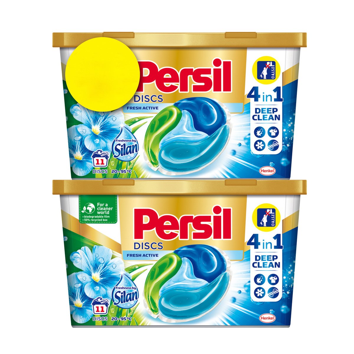 Persil Disc 4in1 Liquid Detergent Fresh Active 2 x 11pcs