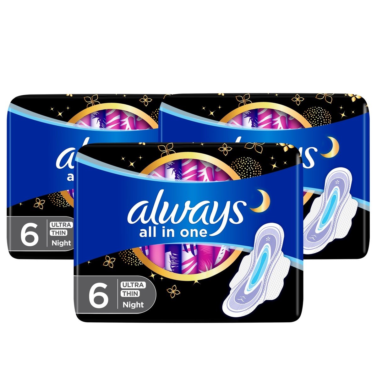 Always All In One Night With Wings Sanitary 6pcs 2+1