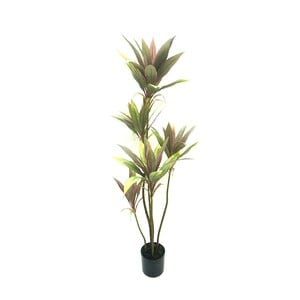 Maple Leaf Artificial Red Dracaena Plant with Pot 132cm 1709