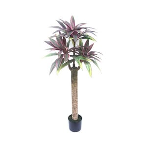 Maple Leaf Artificial Red Dracaena Plant with Pot 129cm 3331