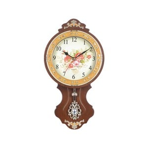 Maple Leaf Pendulum Wall Clock TLD8419B 42cm