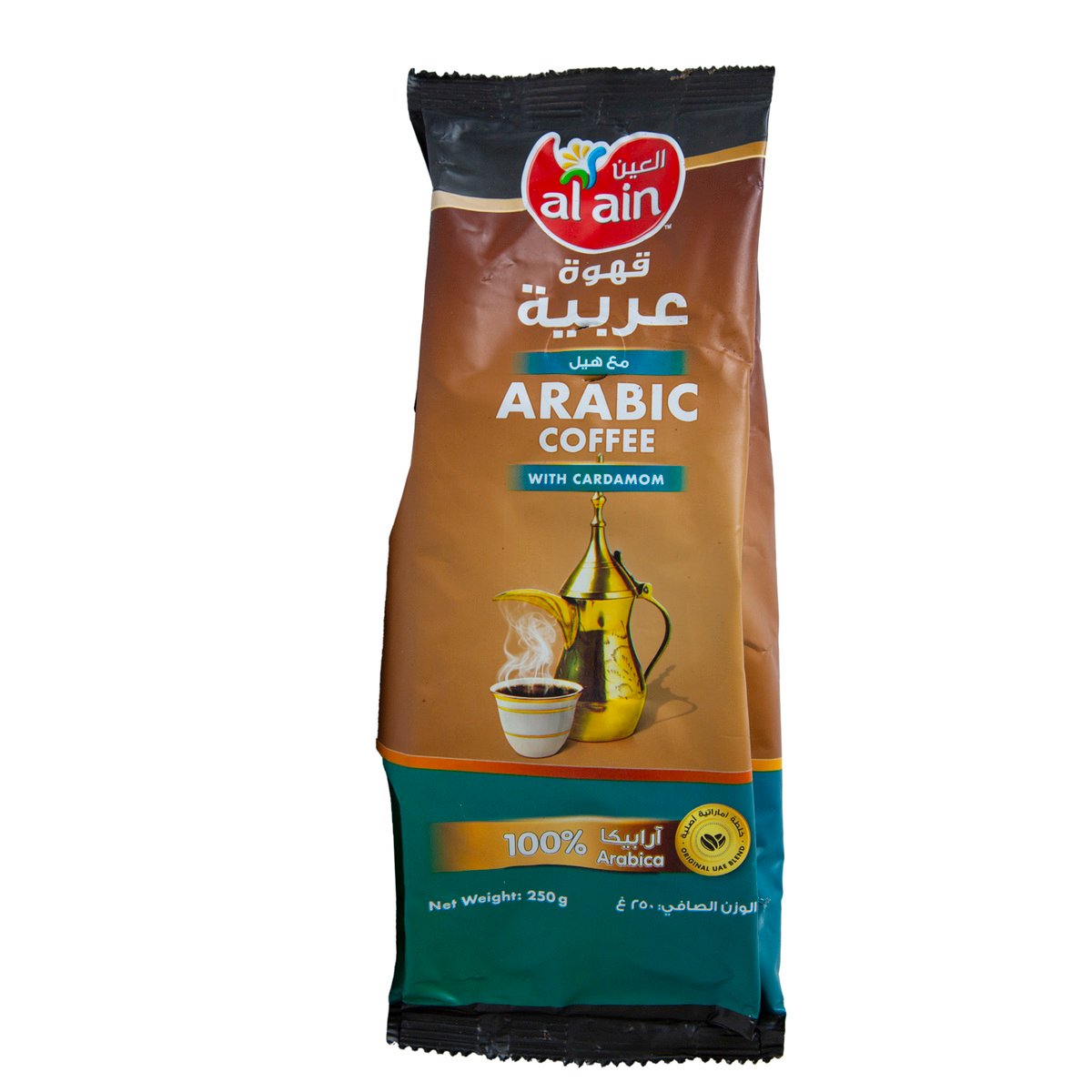 اشتري قم بشراء Al Ain Arabic Coffee With Cardamom 250 g Online at Best Price من الموقع - من لولو هايبر ماركت Coffee في الامارات
