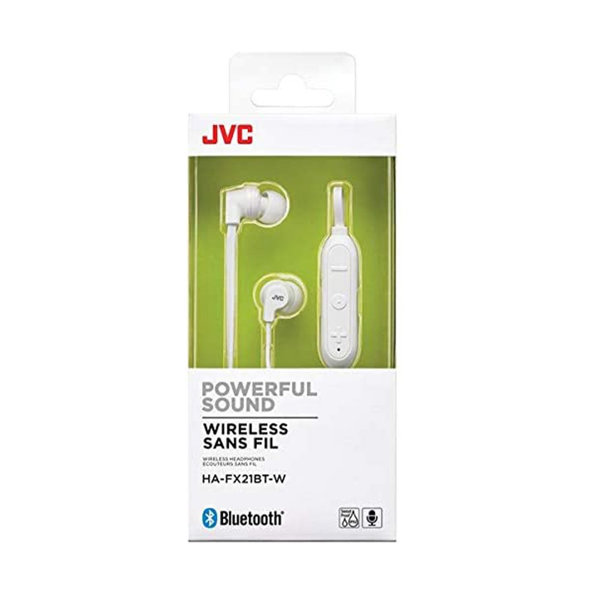 JVC Bluetooth HeadPhone HAFX21BTWE White