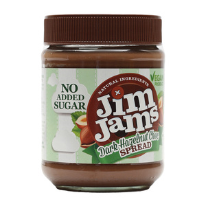 Jim Jams Dark Choco Hazelnut Spread No Added Sugar 330g