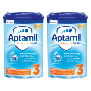 Aptamil Advance Junior Stage 3 Growing Up Formula From 1-3 Years 2 x 900g