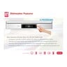 Sharp Free Standing Dishwasher QW-MA814-WH3 14 Place Settings 8 Programs