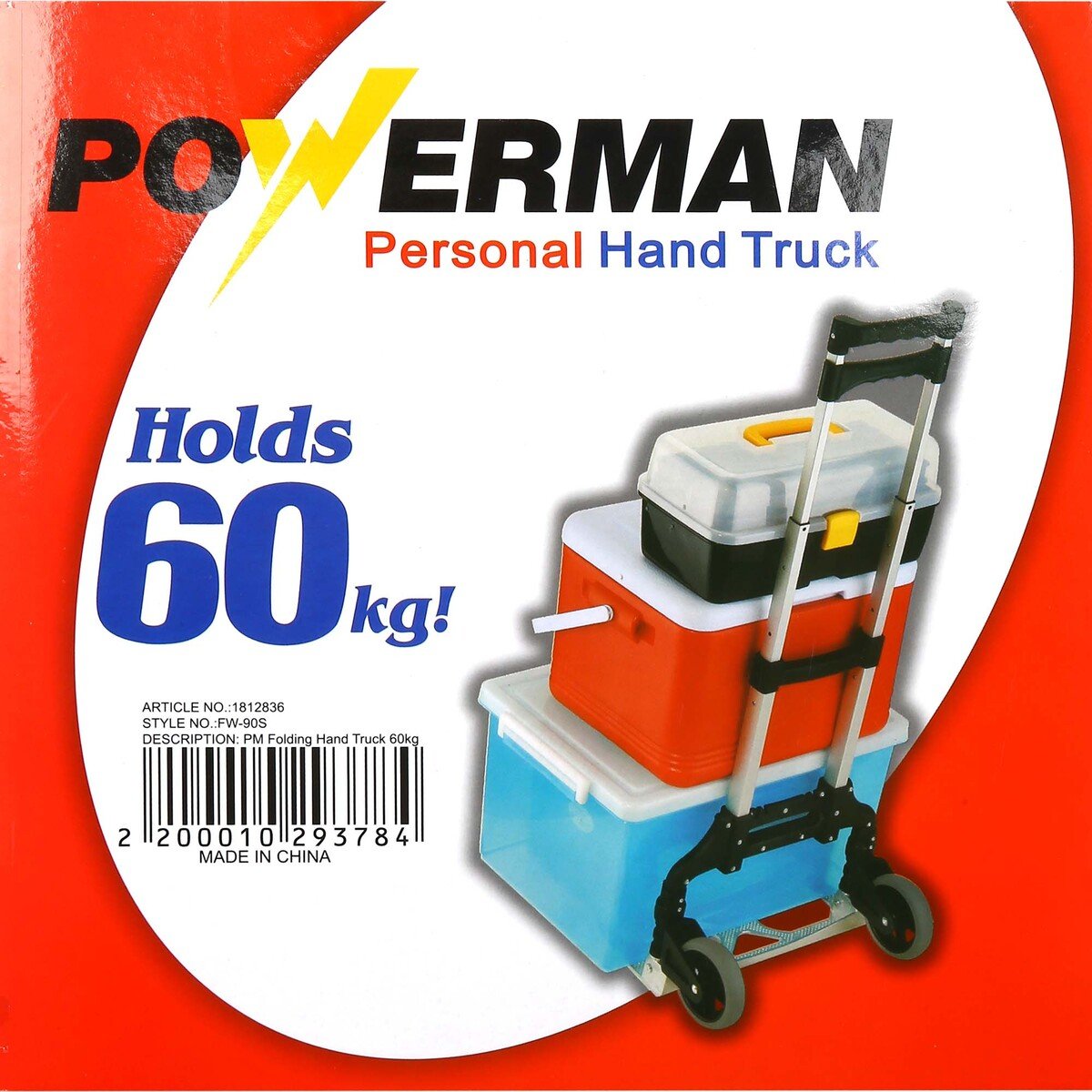 Powerman Folding Hand Truck FW90S 60kg