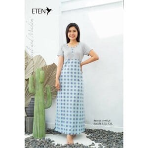 Eten Womens Night Gown Short Sleeve LM12, L
