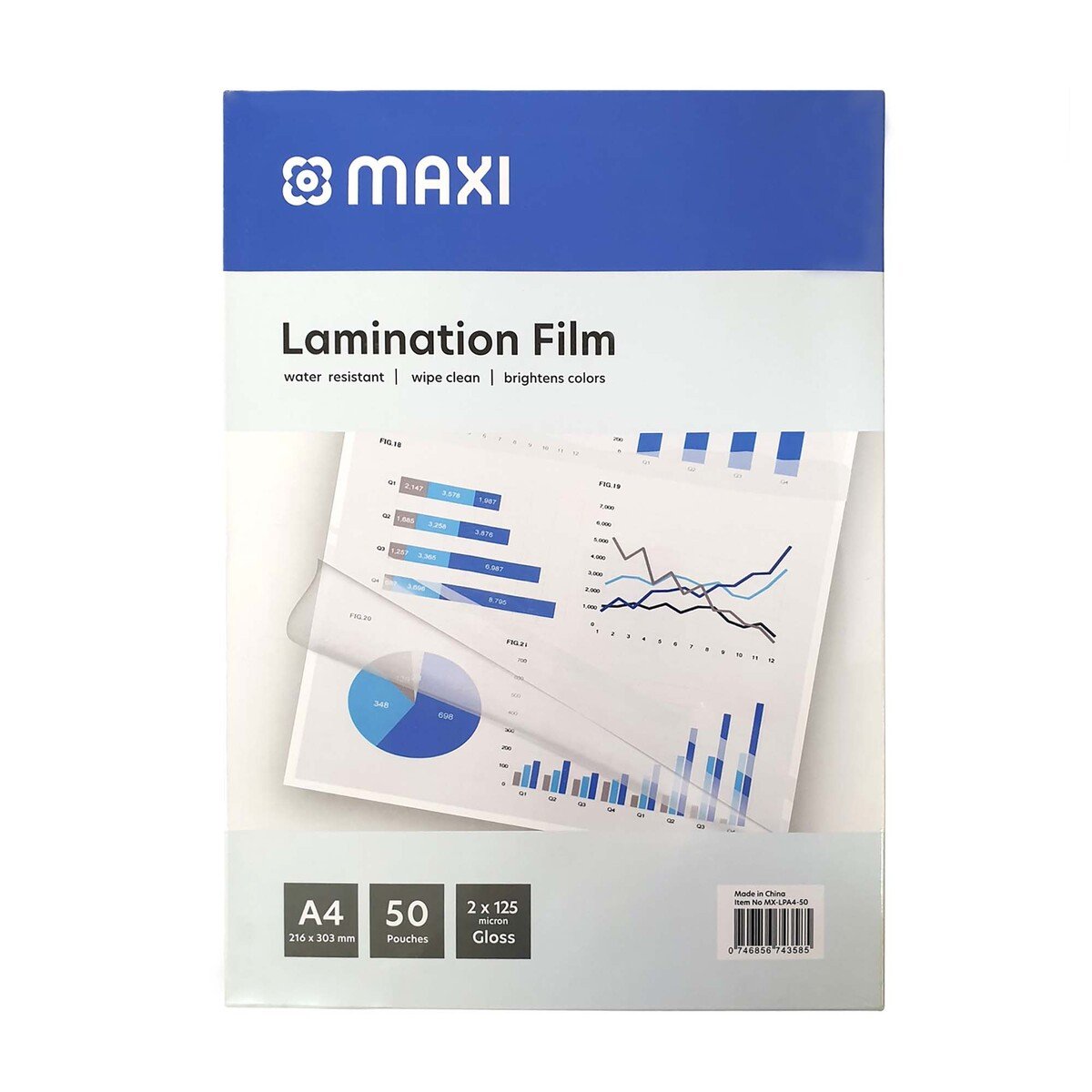 Maxi Lamination Machine A4 + Pouch 50's