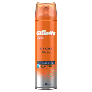 Gillette Pro Shave Gel Icy Cool Menthol 200ml