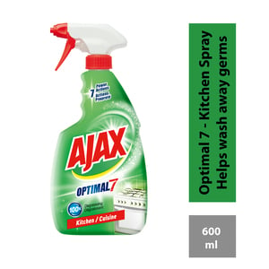 Ajax Kitchen Degreaser Spray Easy Rinse Surface Cleaner Trigger Deep Cleaning Stain Remover  600ml