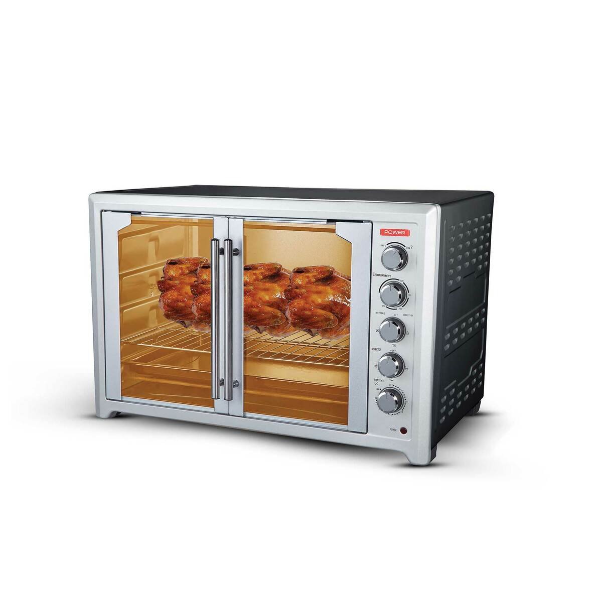 Power Electric Oven French Door PEO1000FDBL 100LTR