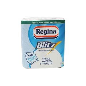 Regina Blitz House Hold Towel 3ply 2 x 70 Sheets