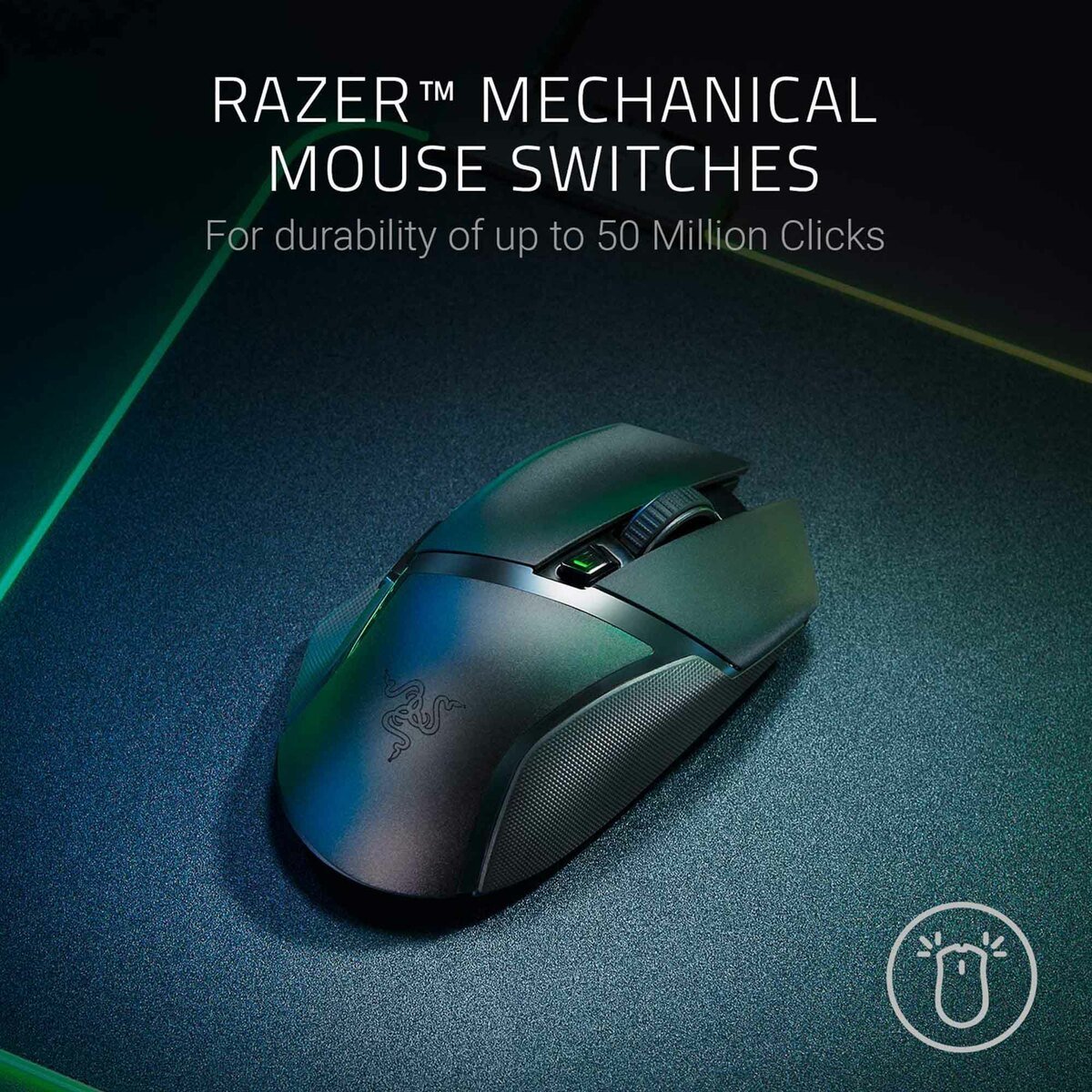 Razer Wireless Gaming Mouse Basilisk Black