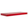 Maple Leaf Glossy Painting Wall Shelf 80cm 13073 Red
