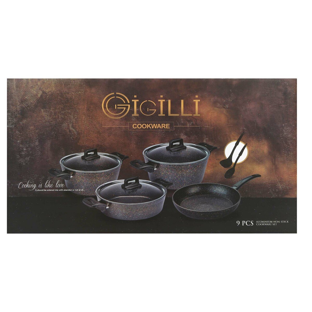 Gigilli Granite Cookware Set Eco 9pcs
