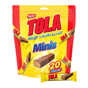 تولا مينيز 1F ويفر مقرمش مغطى بالكراميل وشوكولاتة الحليب 20 × 15.5 جم