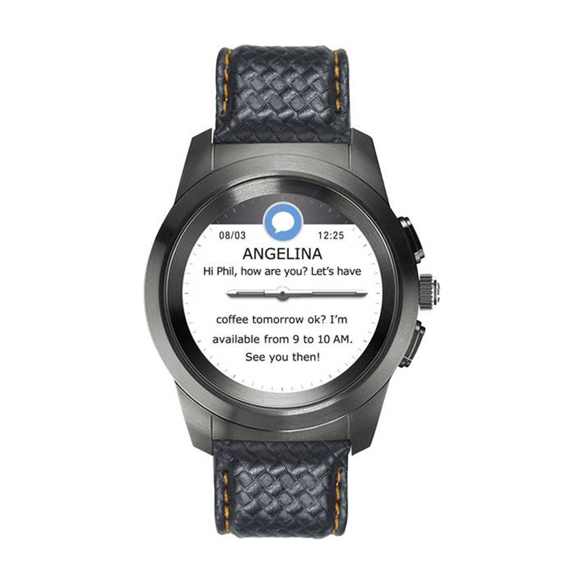 Mykronoz Smart Watch Zetime Premium Black + Metalic strap