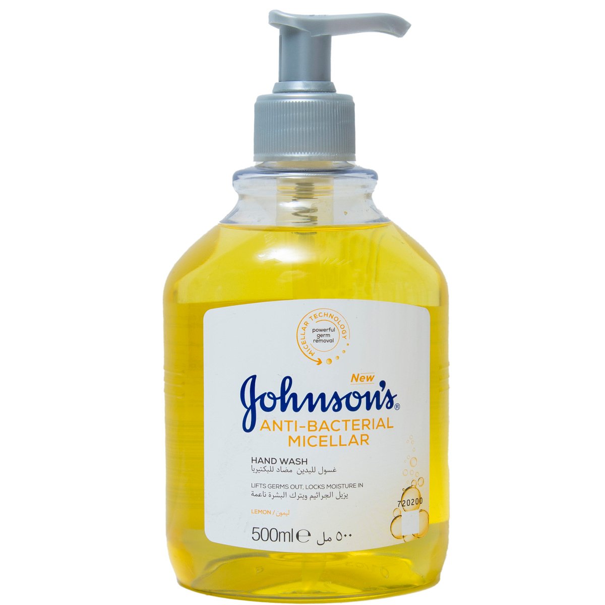 Johnson's Anti-Bacterial Micellar Handwash Lemon 500 ml