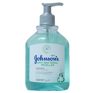 اشتري قم بشراء Johnsons Anti-Bacterial Micellar Handwash Mint 500 ml Online at Best Price من الموقع - من لولو هايبر ماركت Liquid Hand Wash في الكويت