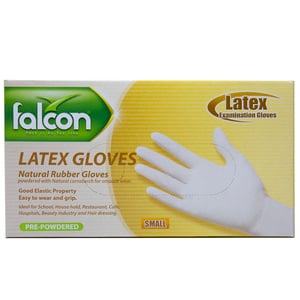 Falcon Latex Gloves Small 100pcs