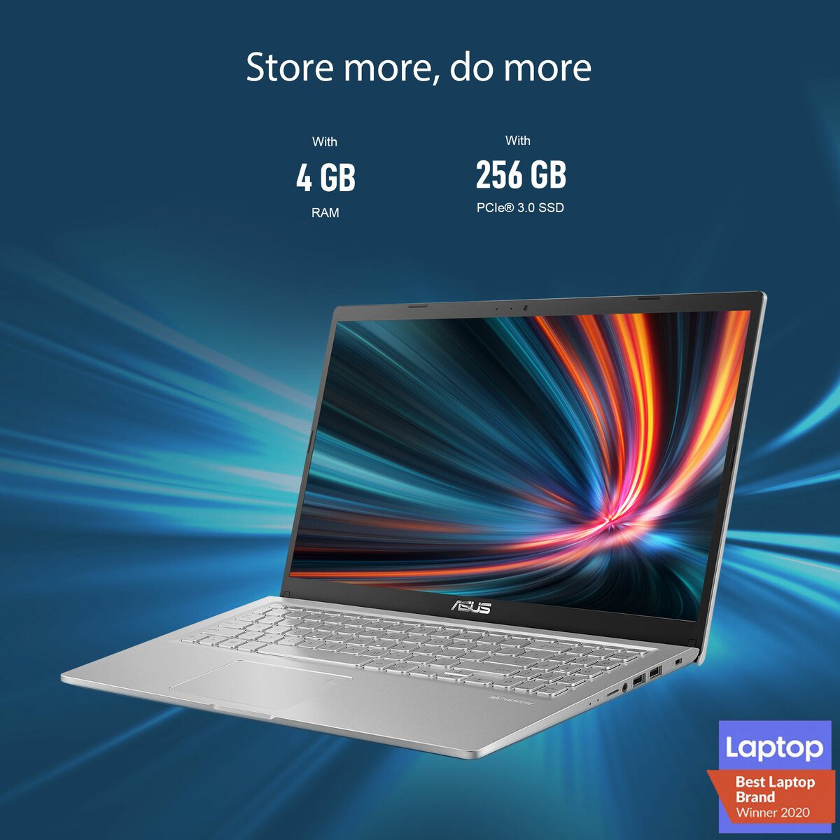 Asus Notebook X515JA-BR070T, Laptop, Intel Core i3 1.20GHz, 4GB RAM, 256GB SSD, 15.6" UHD, Slate Grey