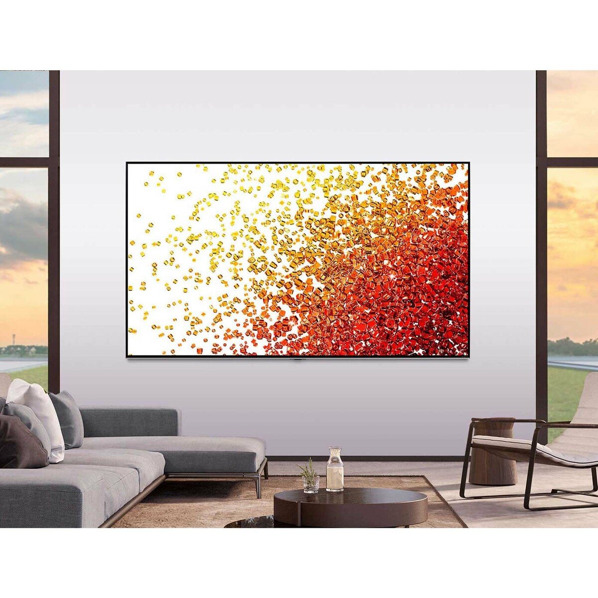 LG NanoCell TV 75 Inch NANO90 Series New 2021 Cinema Screen Design 4K Cinema HDR webOS Smart with ThinQ AI Full Array Dimming