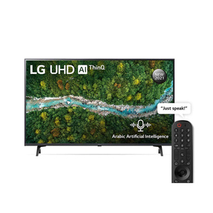 LG UHD 4K Smart TV 43 Inch UP77 Series Cinema Screen Design, New 2021, 4K Active HDR webOS Smart with ThinQ AI