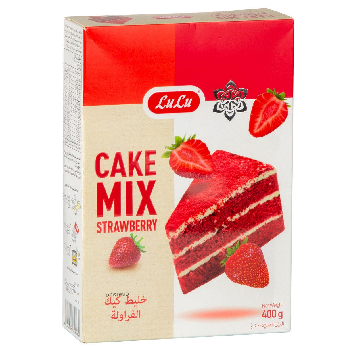 اشتري قم بشراء LuLu Strawberry Cake Mix400 g Online at Best Price من الموقع - من لولو هايبر ماركت Cake & Dessert Mixes في الكويت