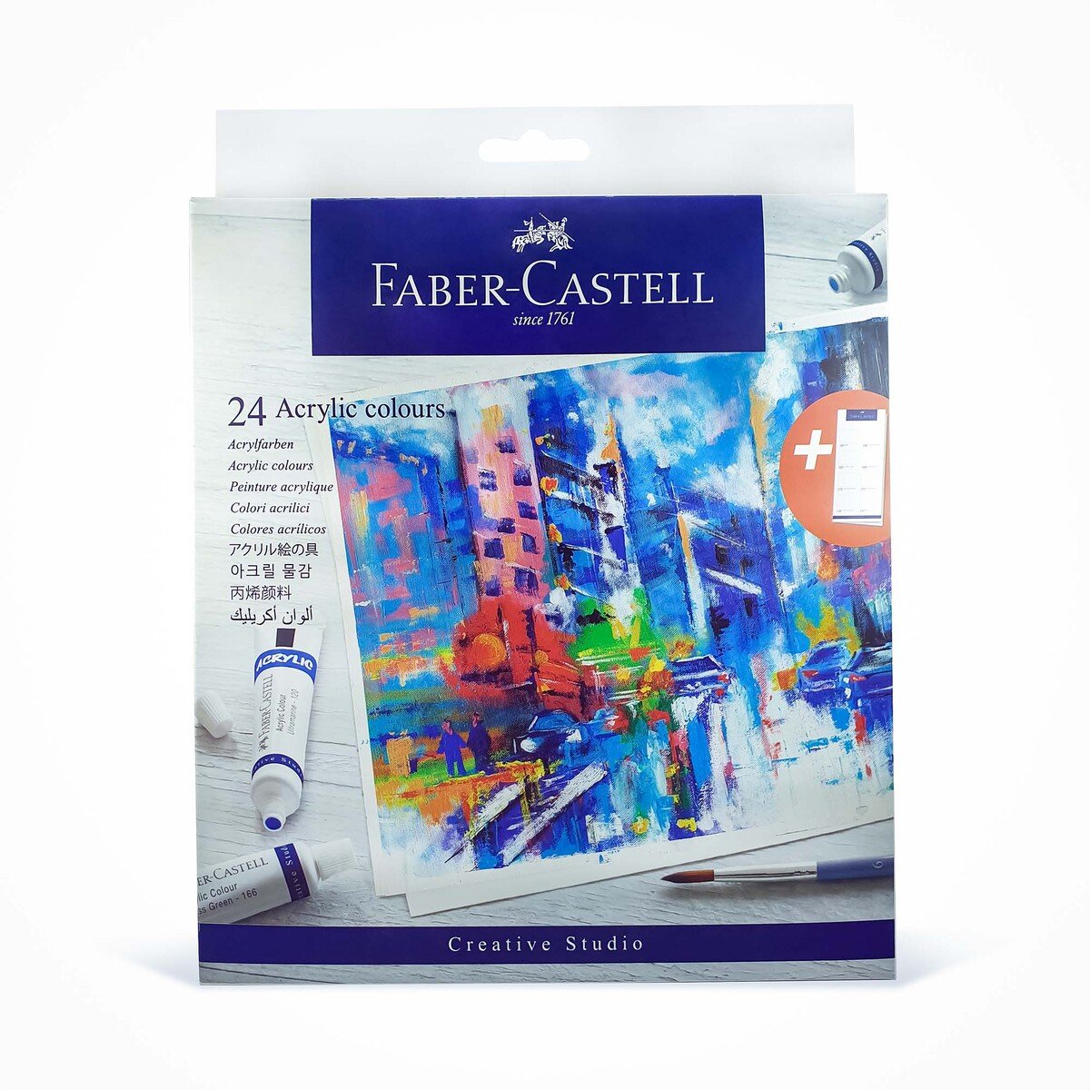 Faber Castell Acrylic Colors Set 9ml 24Tubes