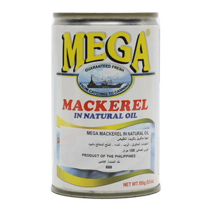 Mega Mackerel In Natural Oil 155g