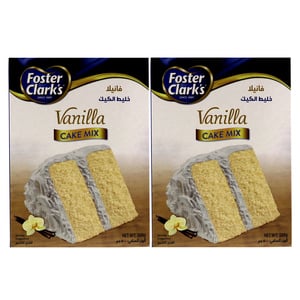 Buy Foster Clarks Cake Mix Vanilla 2 x 500 g Online at Best Price | Cake & Dessert Mixes | Lulu UAE in UAE